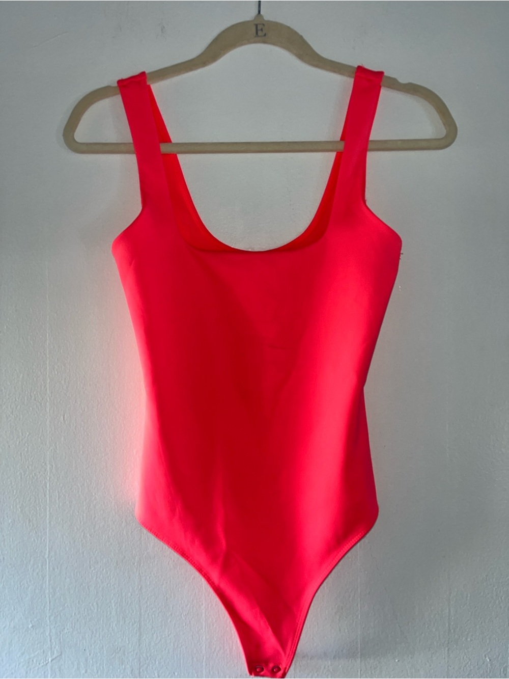 Good American Neon Pink One-Piece Bodysuit